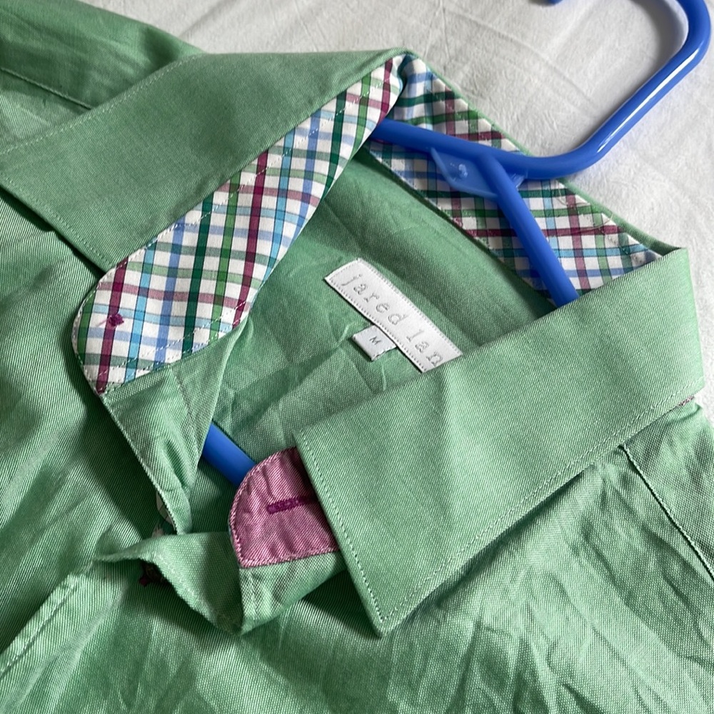 Jared Lang Green Button Down - image 5
